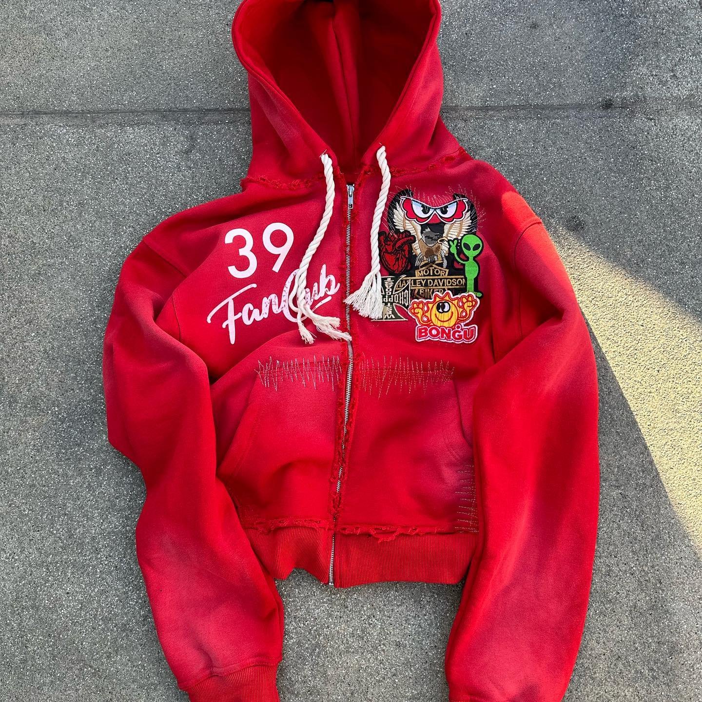Factory Custom Screen Printing Heavyweight 450 Gsm Cotton Hoodie Men Boxy Fit Oversized Cropped Zip Up Pink Hoodie