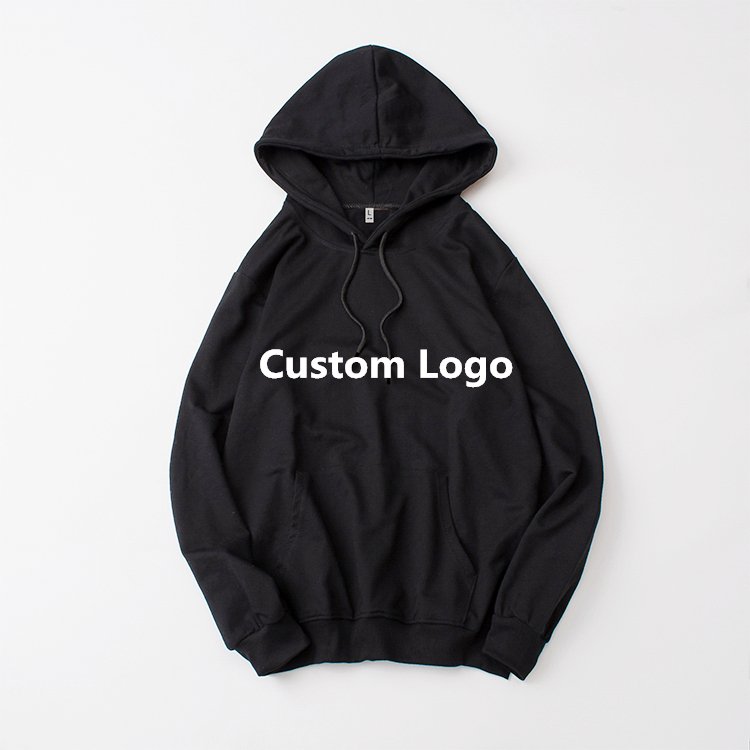custom plus size men's hoodies high quality french terry hoodie cotton hoodie in stock