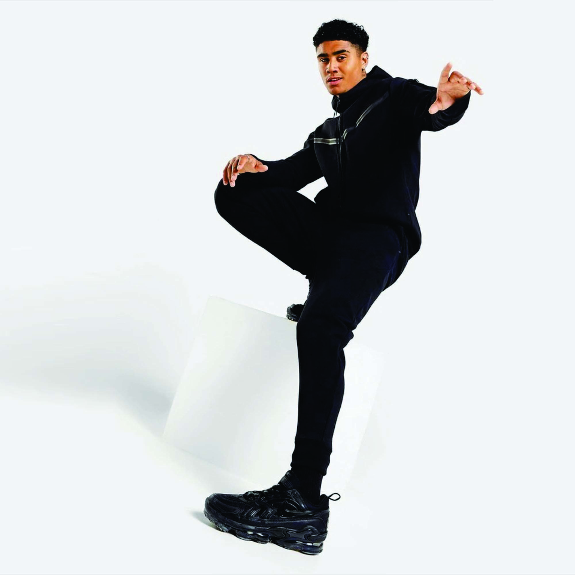 OEM Design Men's Tech Fleece Tracksuit Full Zip Hoodie & Joggers Sweatpants 69% Cotton 31% Polyester Black Quick Dry Features