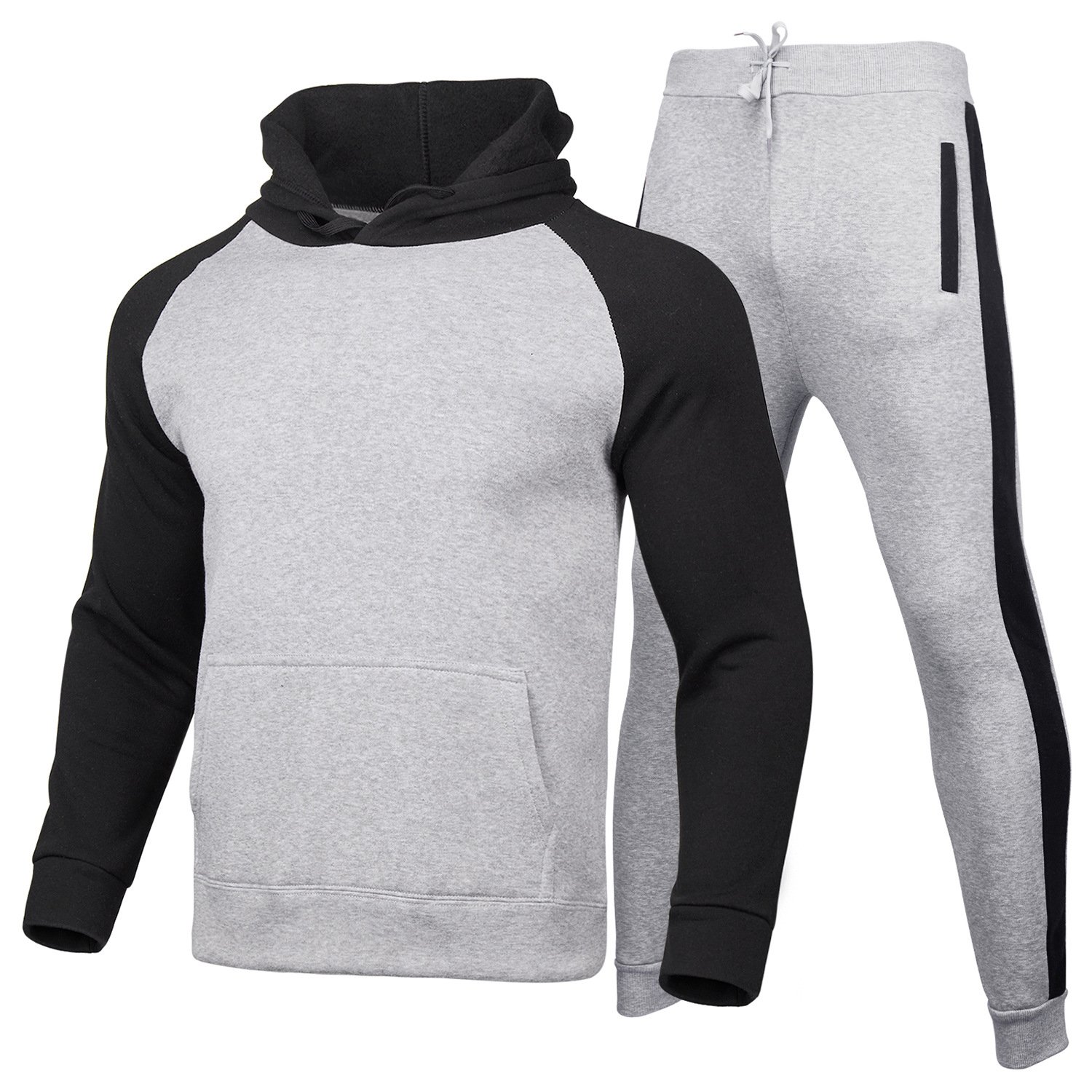 Fashion style unisex pullover hoodie casual tracksuit sports jogging loose sweatsuit