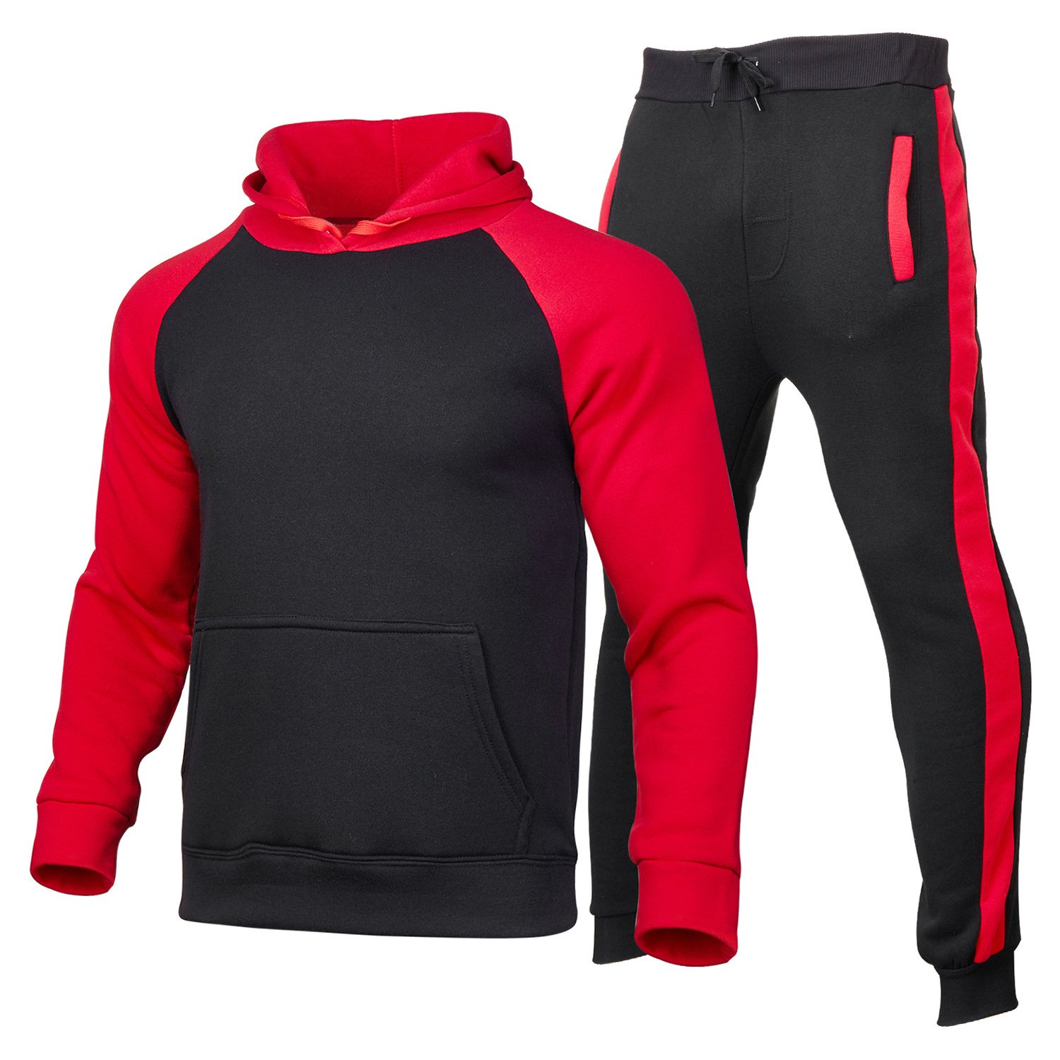 Fashion style unisex pullover hoodie casual tracksuit sports jogging loose sweatsuit