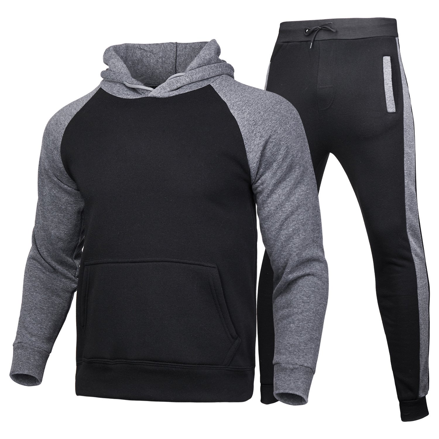 Fashion style unisex pullover hoodie casual tracksuit sports jogging loose sweatsuit