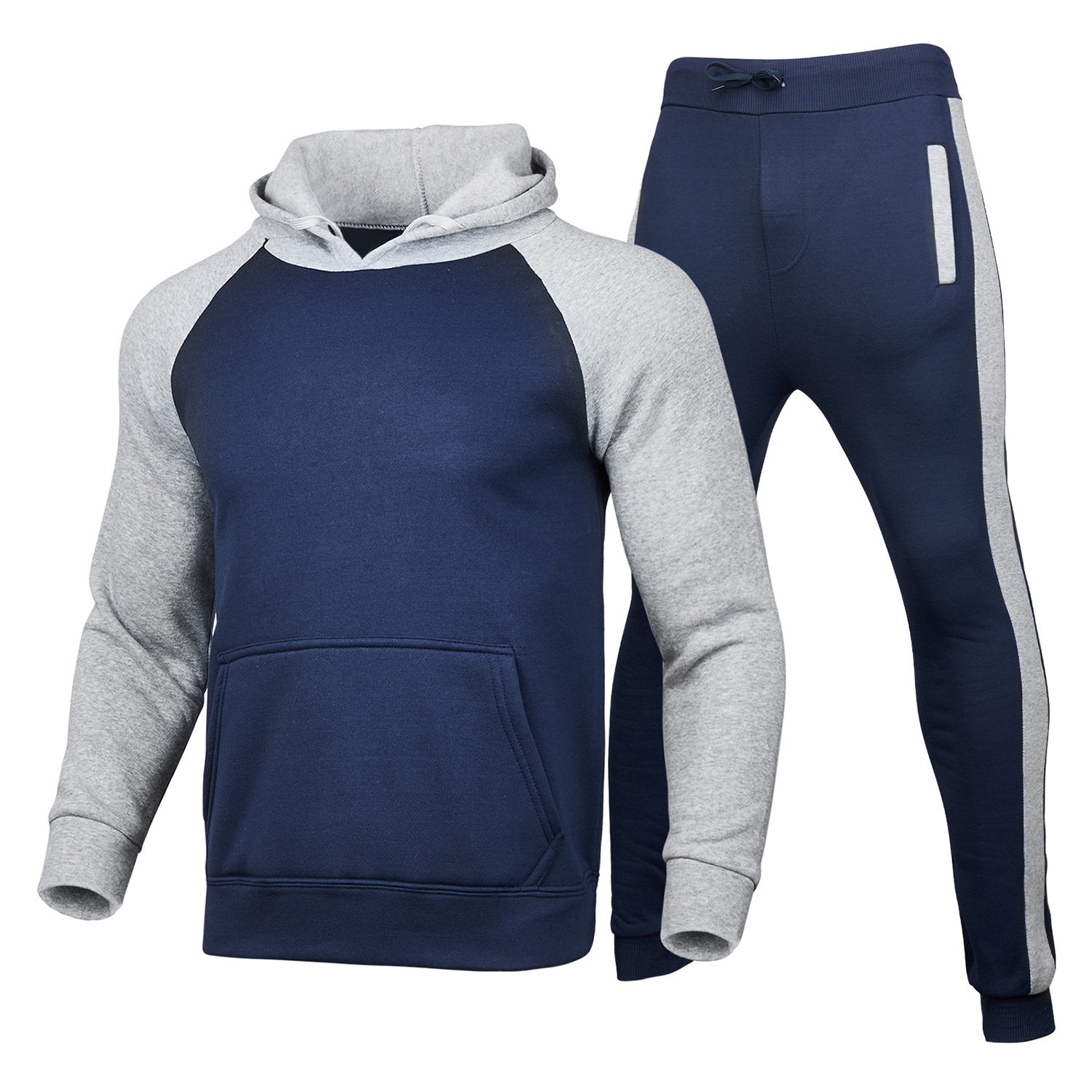Fashion style unisex pullover hoodie casual tracksuit sports jogging loose sweatsuit