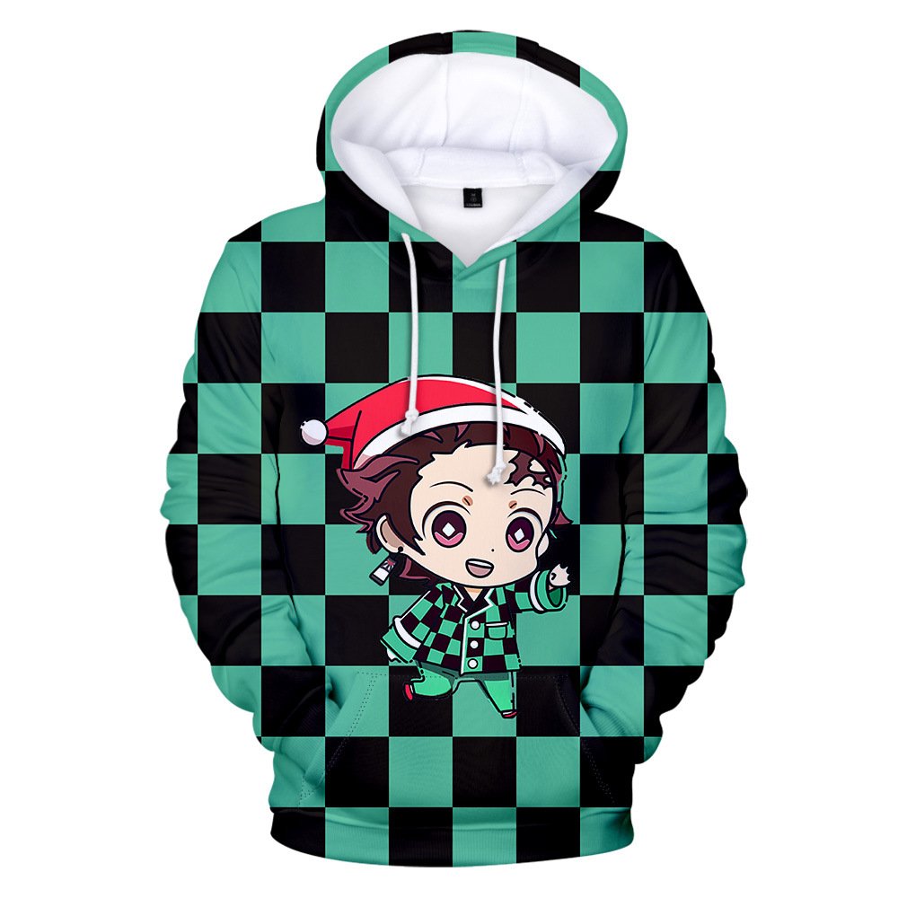 Custom New Designs Stock Christmas Japanese Anime Hoodie Wholesale Comics Cosplay Adults And Children Universal Sweatshirt