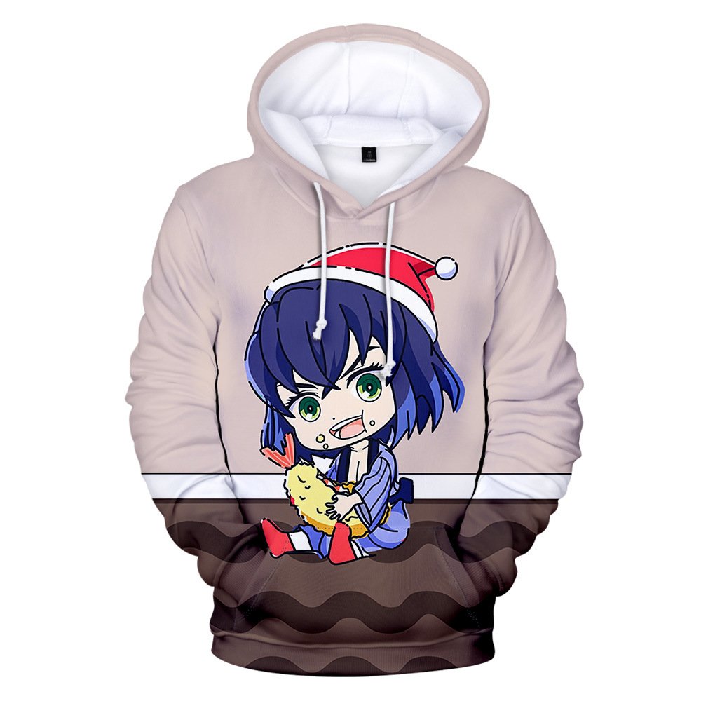 Custom New Designs Stock Christmas Japanese Anime Hoodie Wholesale Comics Cosplay Adults And Children Universal Sweatshirt