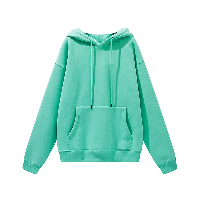 Custom 345gsm Blank High Quality Fleece Cotton Plain Oversized Men Hoodie Wholesale