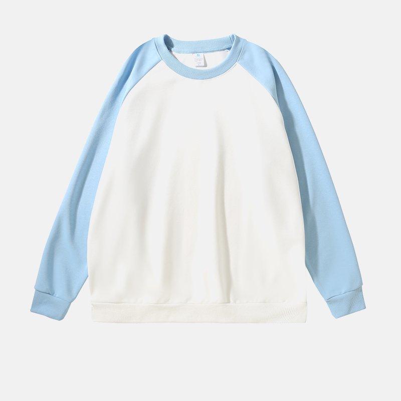 High Quality Casual Raglan Shoulders Long Sleeve Oversized Crew Neck Men's Sweatshirt Fashion Oversized Men's Hoodies