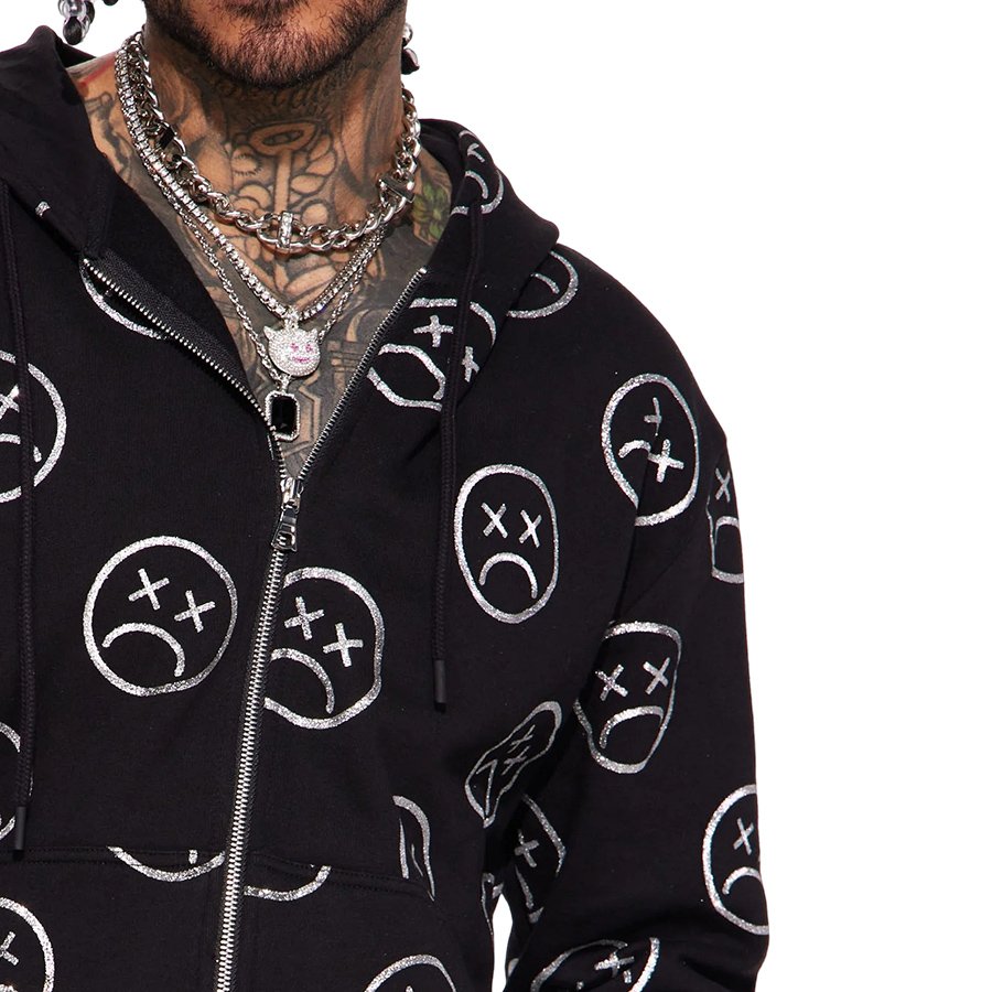 Men's Thick Material Full Zip Up Hoodie And Sweat Shorts Unisex Sweatsuit Sets Cotton Tracksuit For Men Hoodies Set