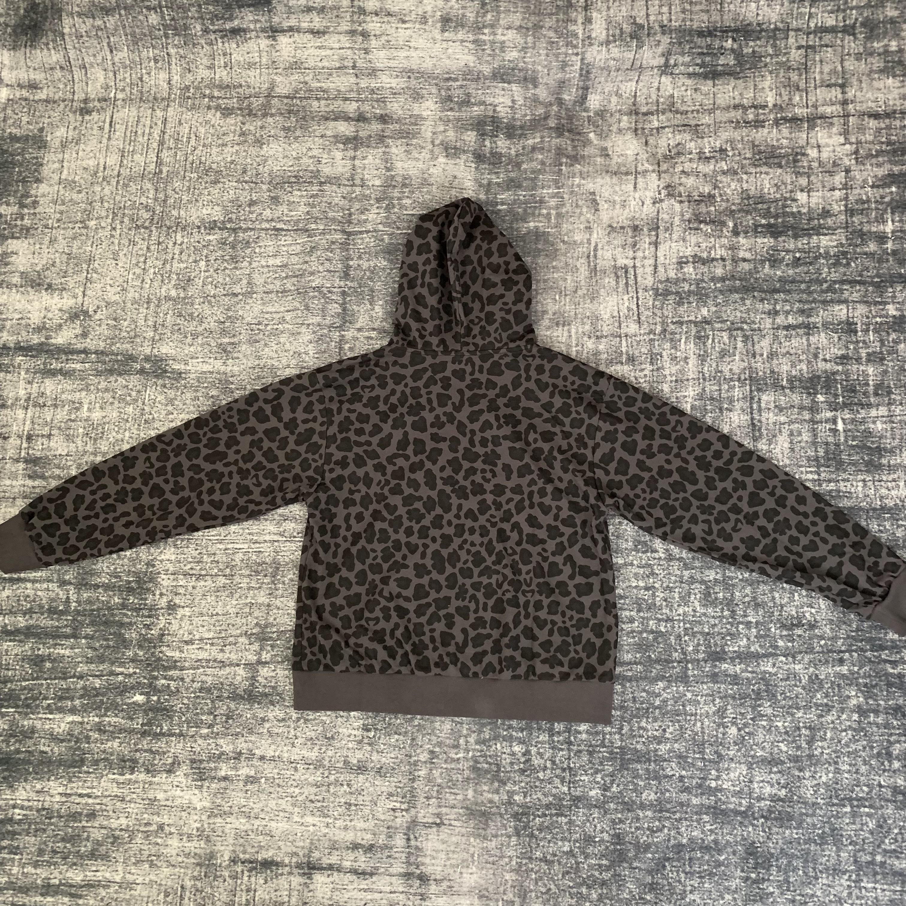 DENIMGUYS Gym Clothes Custom Logo All Over Print French Terry Oversized Camouflage Zip Up Men's Sporty Hoodies