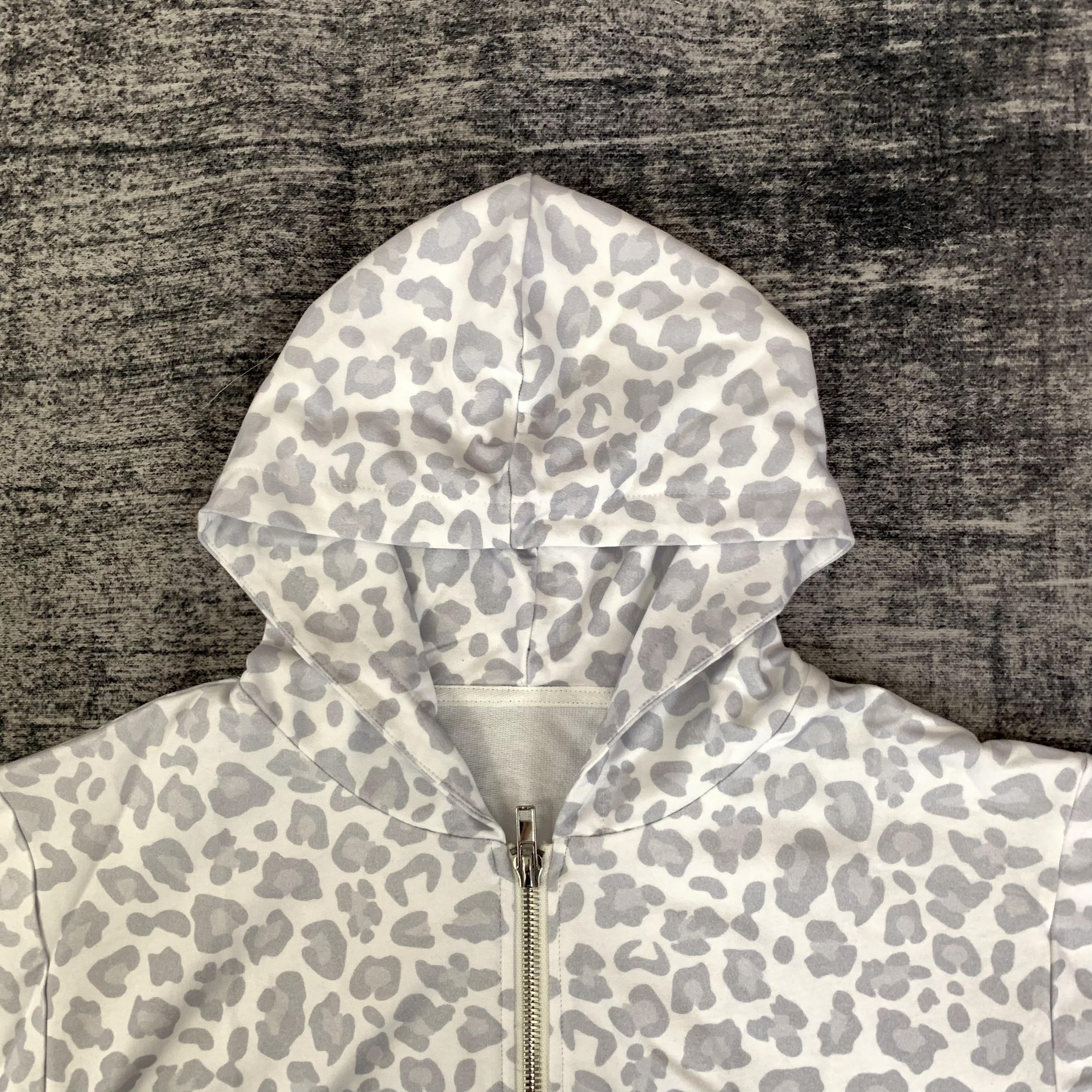 DENIMGUYS Gym Clothes Custom Logo All Over Print French Terry Oversized Camouflage Zip Up Men's Sporty Hoodies
