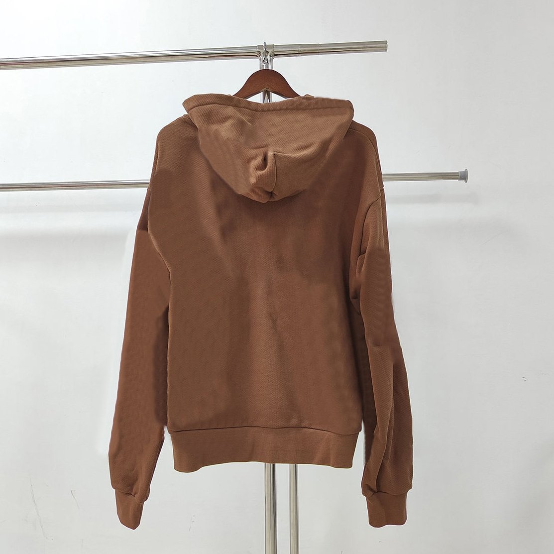 Top Quality 100% Cotton Men's Pullover Hoodies Sweatshirts Streetwear Tracksuits Deniming Puff Printing Teares Hoodie for Men