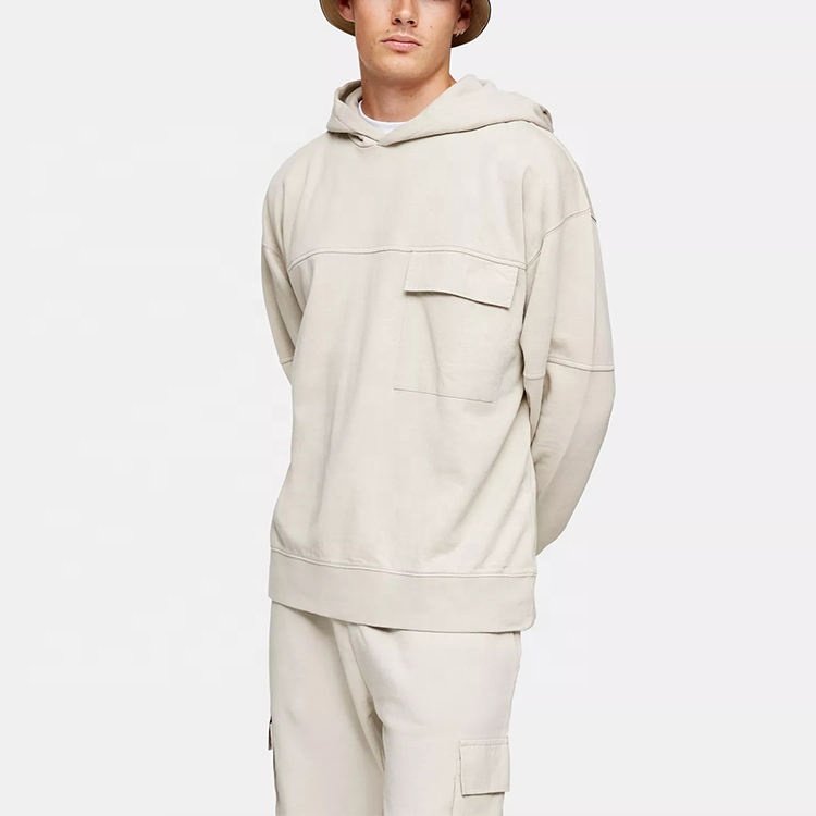 Custom Men's Casual Cargo Tracksuit New Design Winter Hoodie Jogger Set Fleece Fabric Best Collection