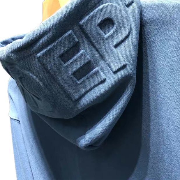 Men's Hoodies & Sweatshirts Wholesale Hoodies OEM Custom Logo 100% Cotton 3D Embossing Training&jogging Wear Sweatshirt For Men