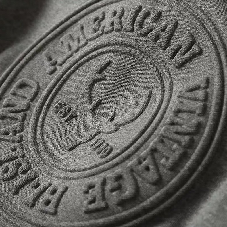 Men's Hoodies & Sweatshirts Wholesale Hoodies OEM Custom Logo 100% Cotton 3D Embossing Training&jogging Wear Sweatshirt For Men