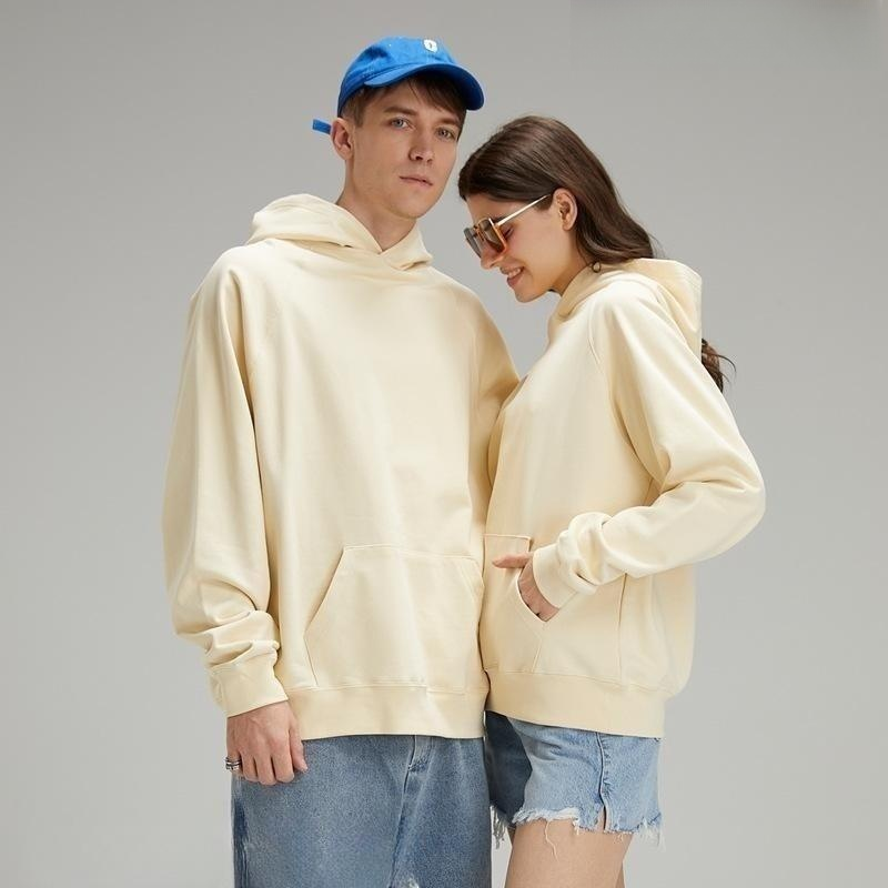 Custom 460G Terry Hoodie Men's Unisex Pullover with Hooded Long Sleeve Hip Hop Style Western Logo Sweatshirts