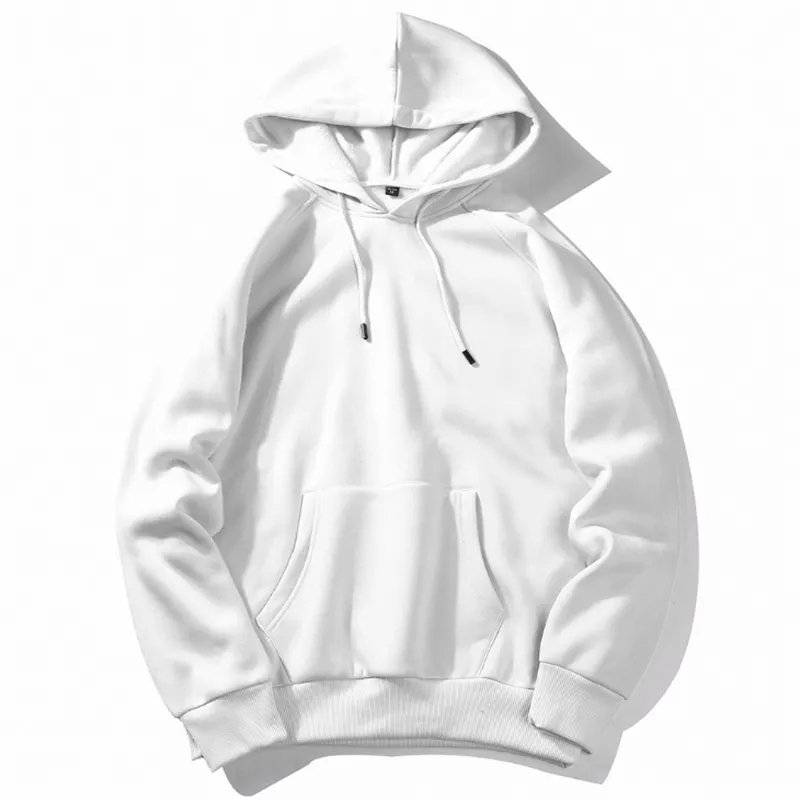 Wholesale plain 100% cotton blank hoodie screen print logo plus size men's hoodie pullover sweatshirt hoodies for men