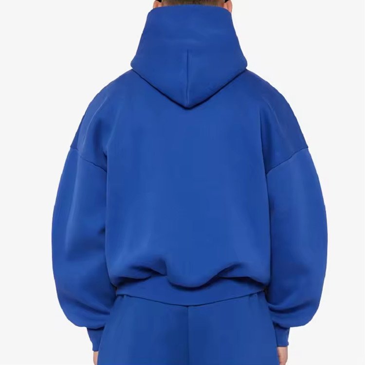 Custom Men's Heavyweight Drop Shoulder Hoodie Blank 100% Cotton Oversized Boxy Fit High Quality Cropped Hoodie men