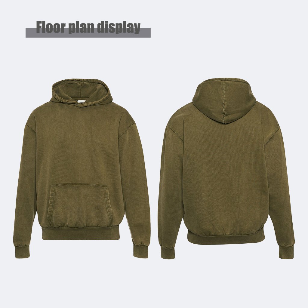 Wholesale men's hoodies 500gsm heavyweight custom boxy puff printing hoodie 100% cotton oversized streetwear hoodies for man