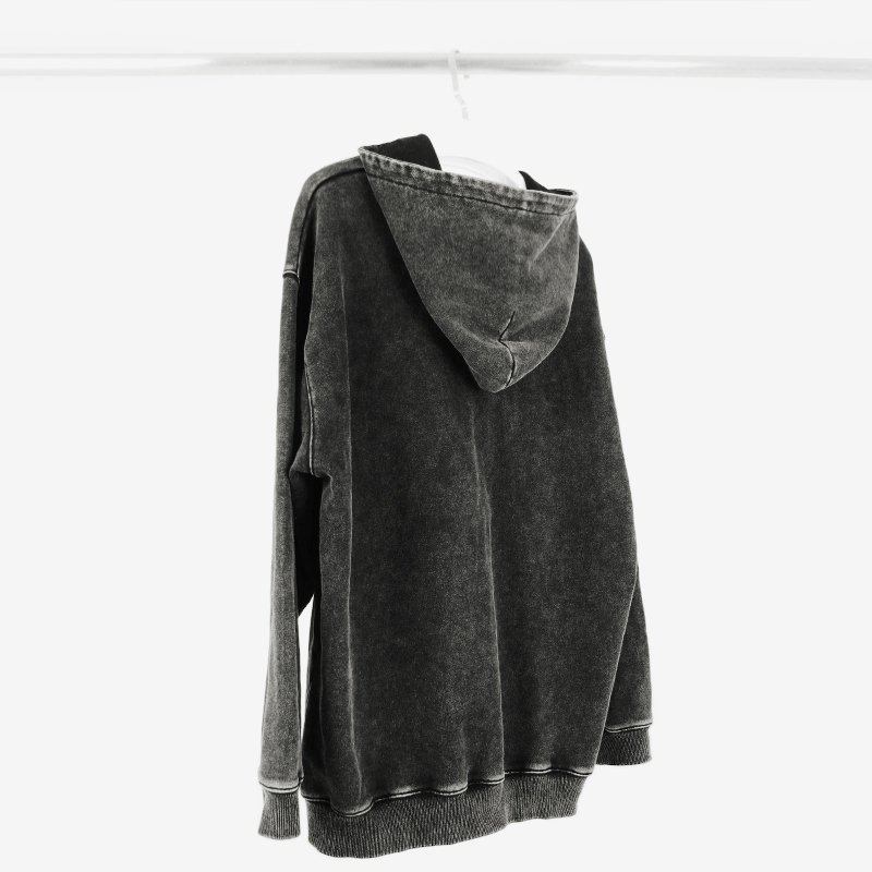 men streetwear vintage washed hoodie custom clothing logo oversized hoodie manufacturer