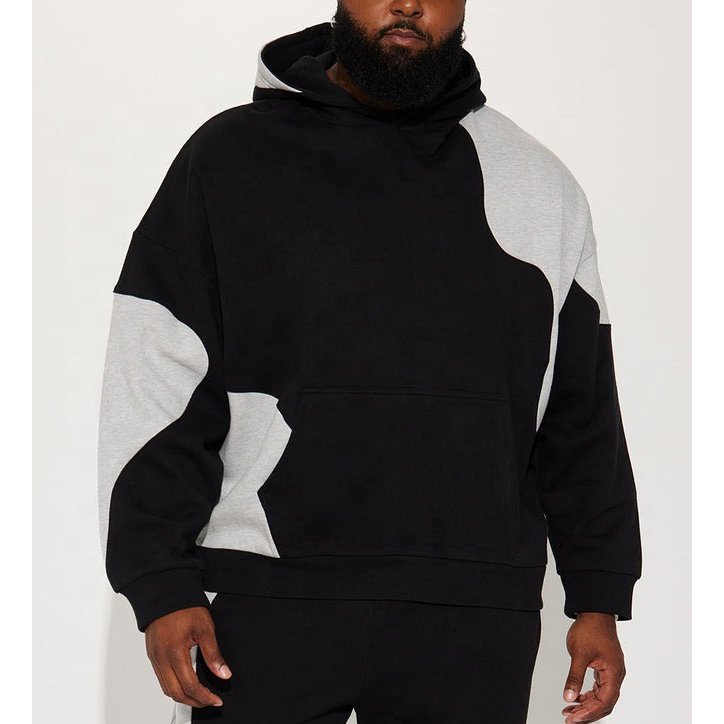 2024 Top Casual Men's Fashion Hoodie With custom design puff print logo custom oversized streetwear fashion hoodies for men