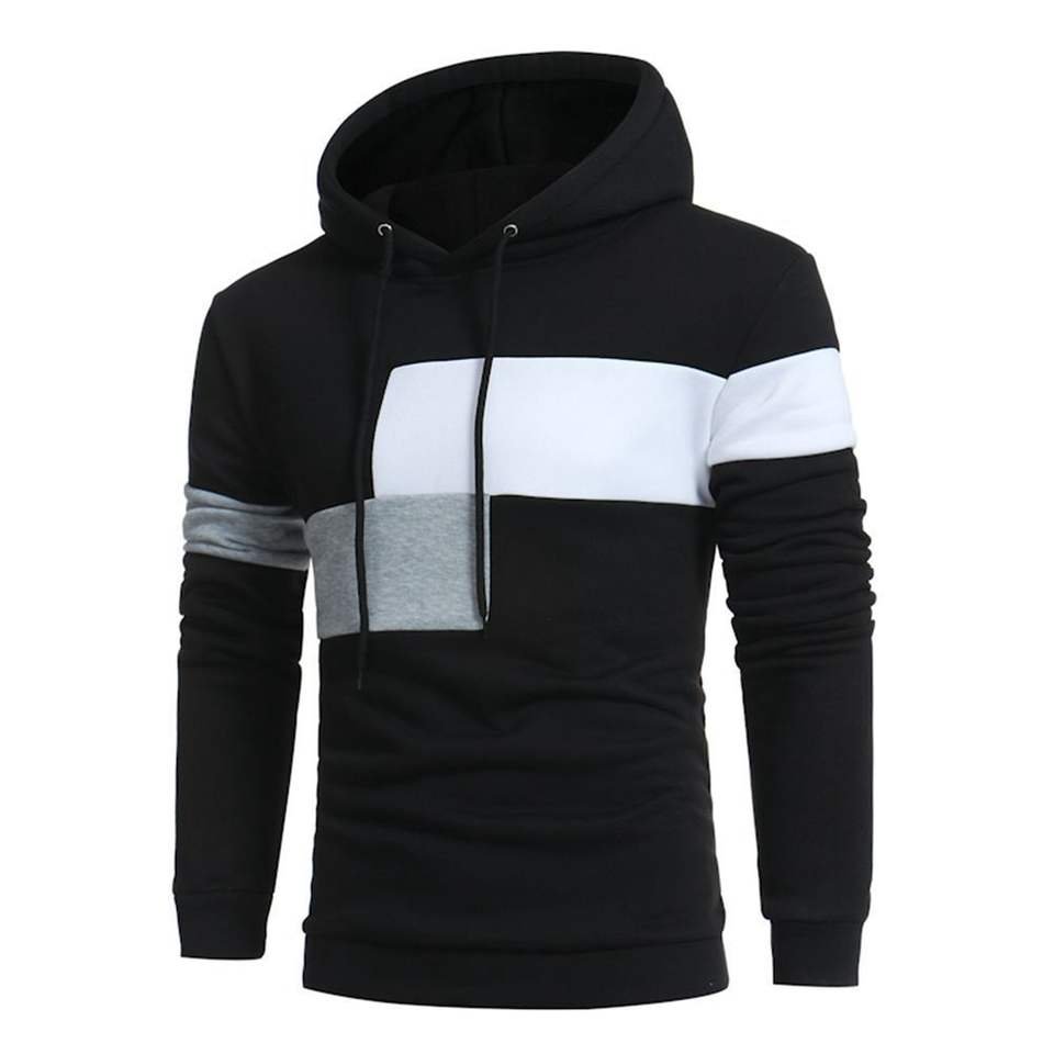 Hot selling 2024 New Autumn And Winter Men's Casual Stitching Sweatshirts Long Sleeved Sweater Fashion Men's Pullover Hoodies