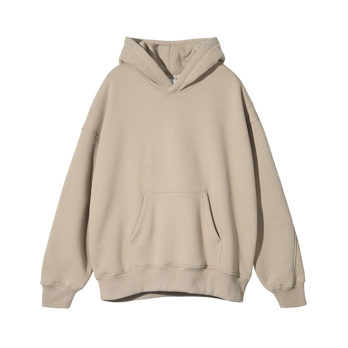 On Sale Custom Streetwear Heavyweight Fine Workmanship Oversized Pullover Casual Hoodies Without String