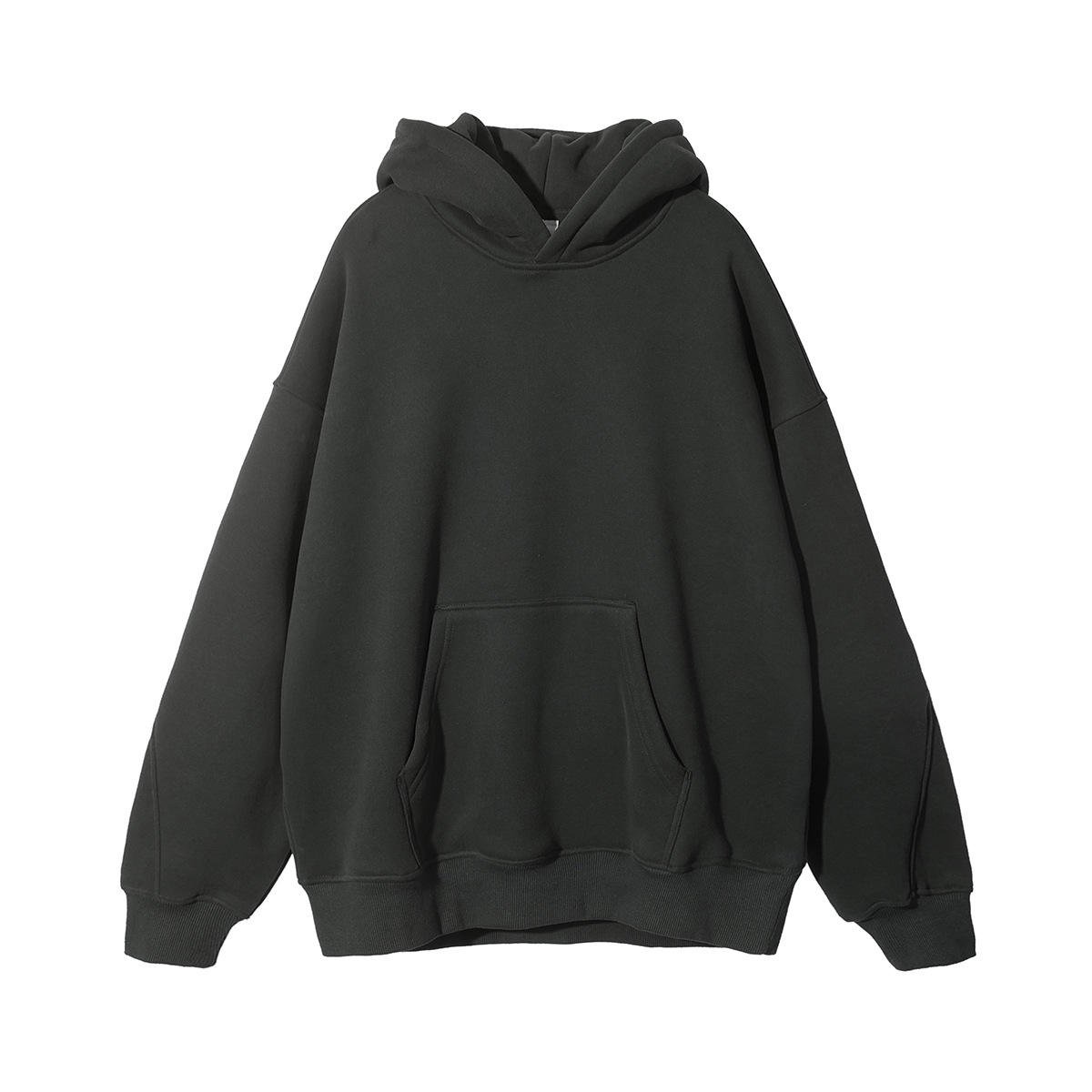 On Sale Custom Streetwear Heavyweight Fine Workmanship Oversized Pullover Casual Hoodies Without String