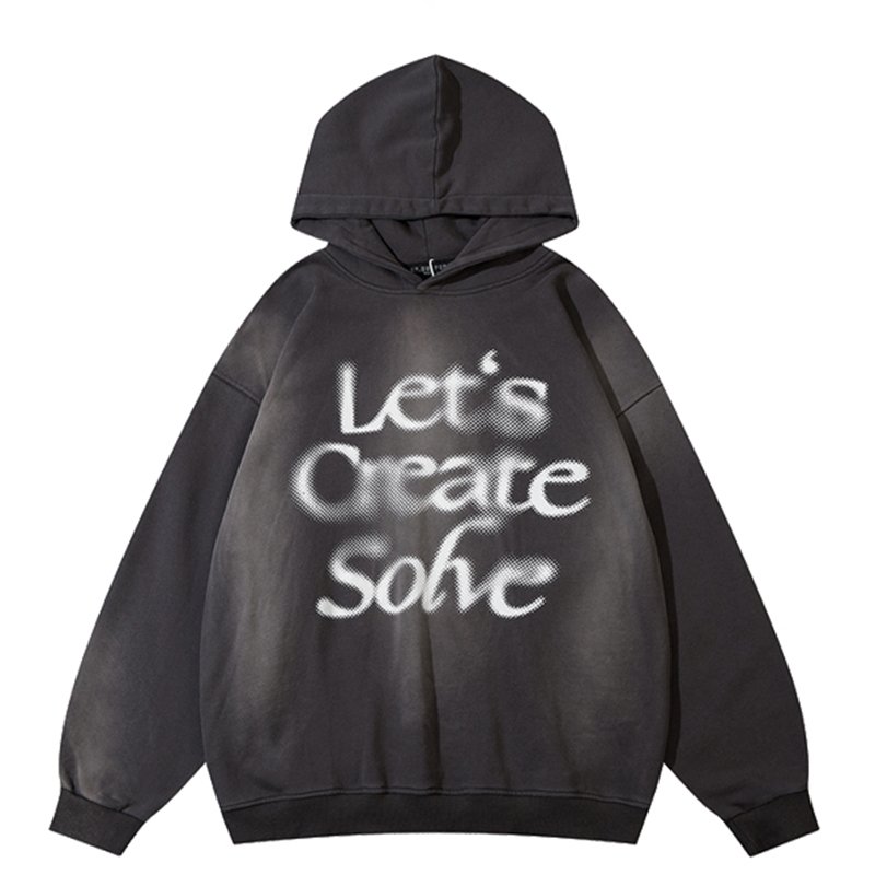 Custom Streetwear Printing Heavyweight Vintage washed Hoodie For Men
