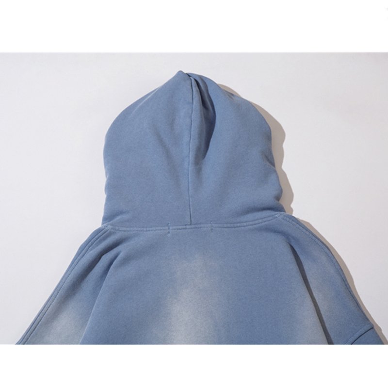Custom Streetwear Printing Heavyweight Vintage washed Hoodie For Men