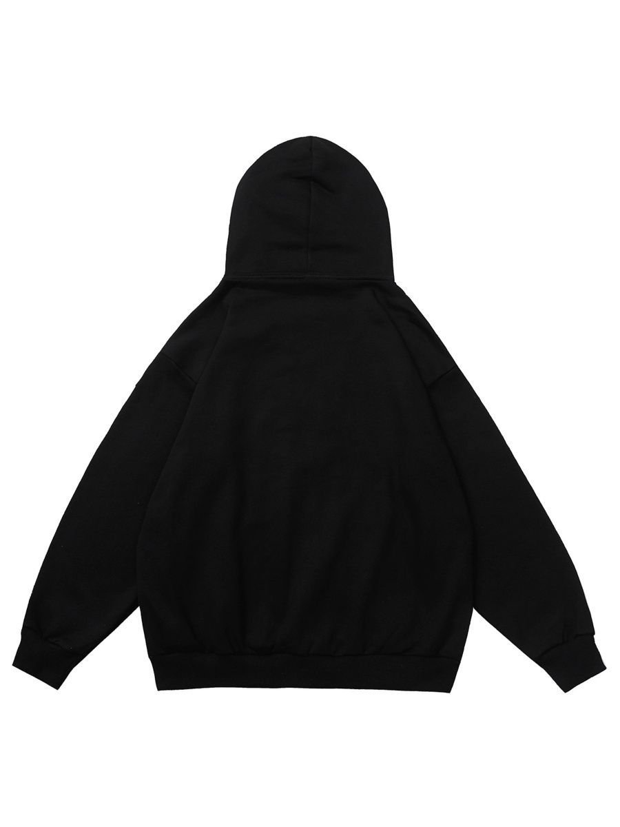 Heavy Weight Street wear Custom Letters Hot Drilling Men's Hoodies