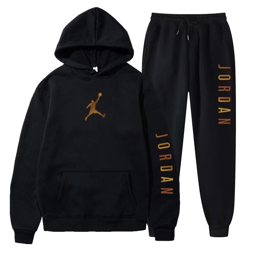 100% Polyester Autumn/Winter Men's Hoodie Set Customized Logo Sweater Classic Cheap Winter Hoodie Wholesale