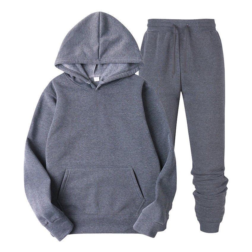 Custom 100% cotton Mens Pullover Oversize Hoodies Set Fitness Gym Sportswear Sweatshirts Men's Hoodies Set