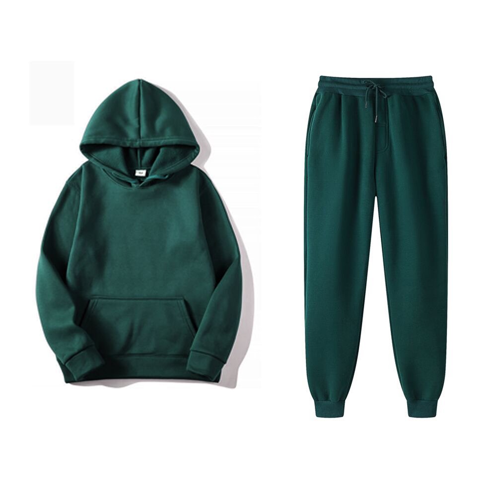 Custom 100% cotton Mens Pullover Oversize Hoodies Set Fitness Gym Sportswear Sweatshirts Men's Hoodies Set