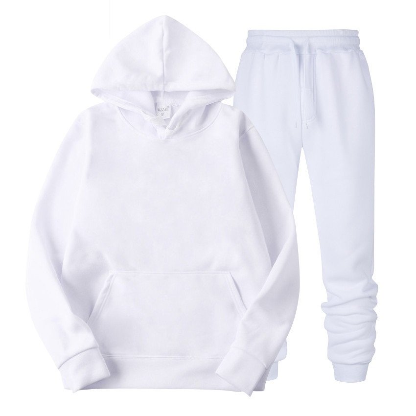 Custom 100% cotton Mens Pullover Oversize Hoodies Set Fitness Gym Sportswear Sweatshirts Men's Hoodies Set