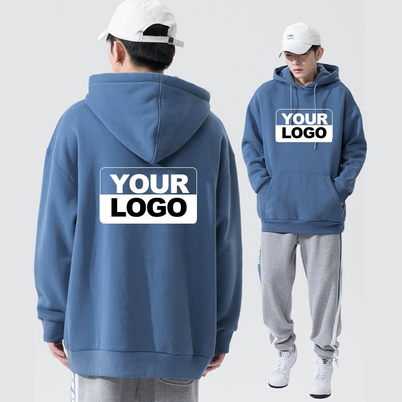 Custom Logo Heavyweight Blank Men's Hoodies Wholesale Oversized Streetwear 100% Cotton Hoodie With Printed Designs