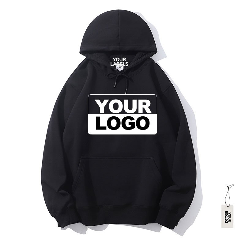 Custom Logo Heavyweight Blank Men's Hoodies Wholesale Oversized Streetwear 100% Cotton Hoodie With Printed Designs