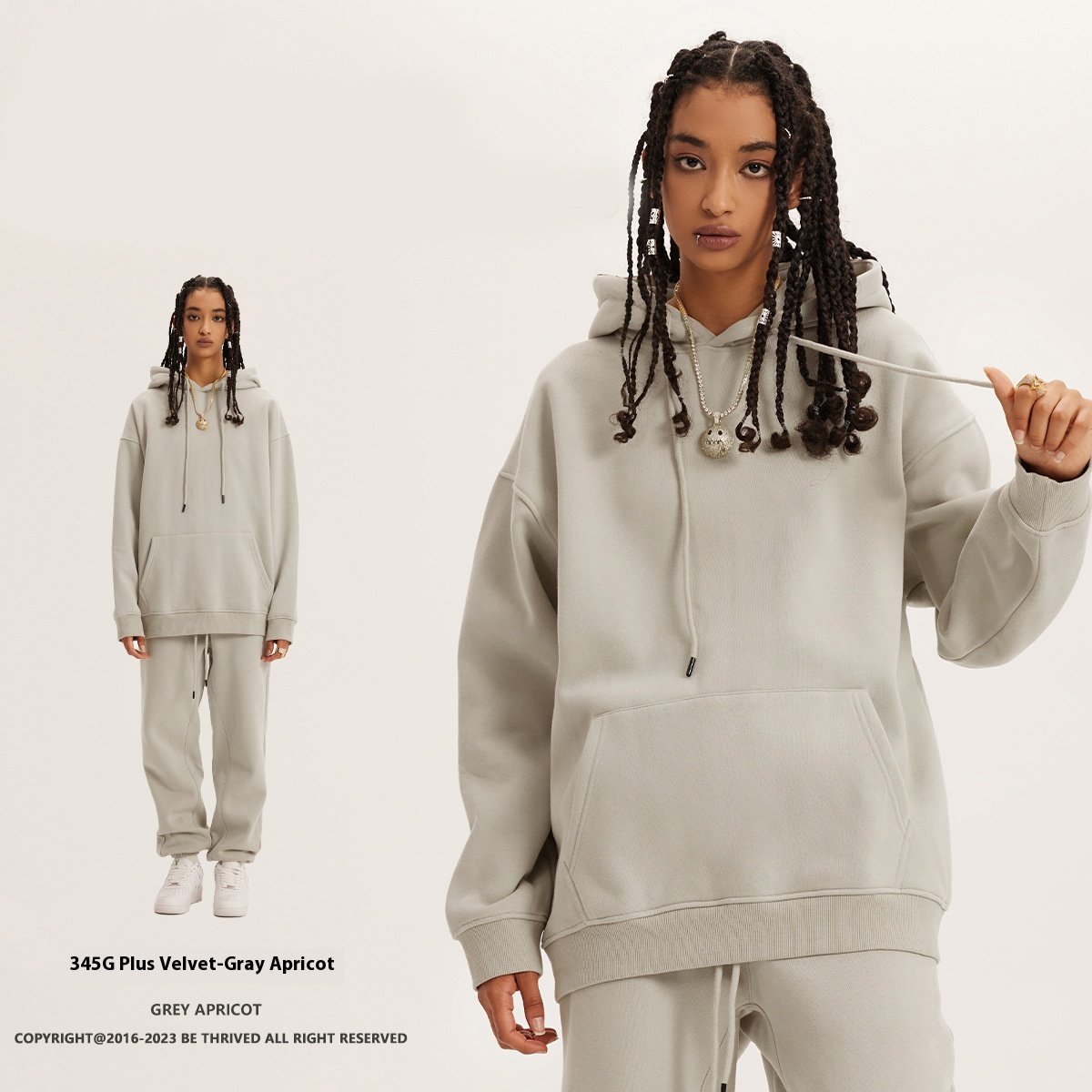 Hot Sale Custom Quality Hoody Outdoor Sport 350 Gsm Hoodies Set Unisex Blank Loose Tracksuit Set