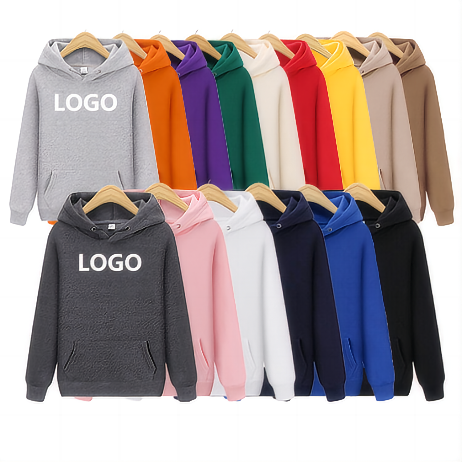 Hot Selling Designer Embroidered Premium Casual Cotton Men's Hoodies Plus 320g Stacked Hooded Clothing 3D XS Wholesale Suppliers