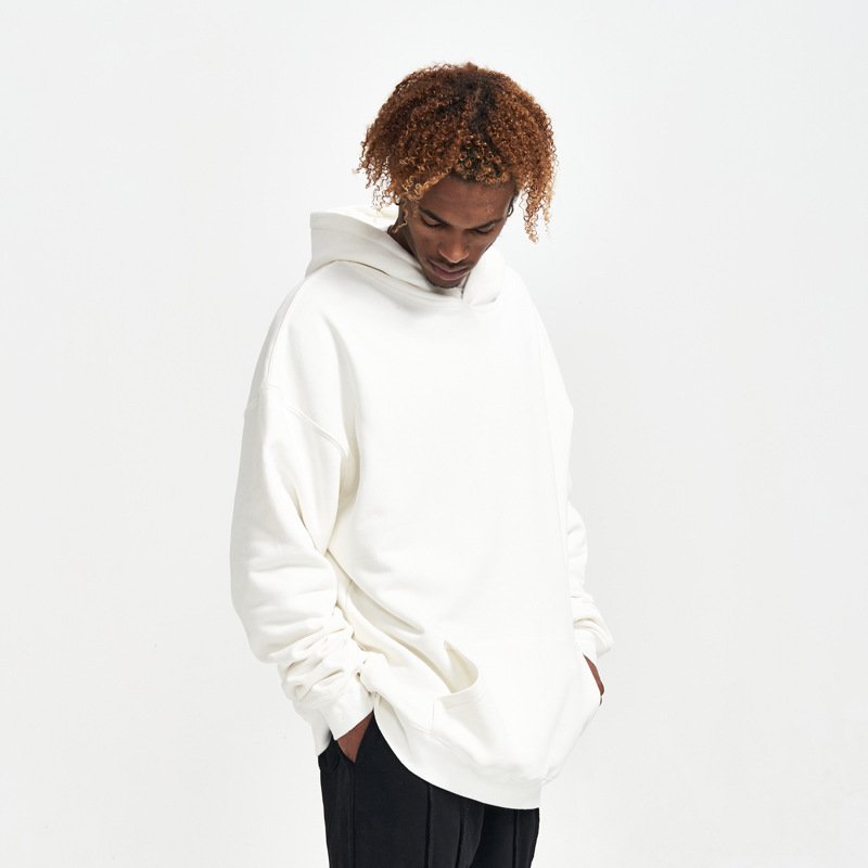 High Quality Custom Puff Print Logo Oem Blank Pullover 390 Gsm Oversized Sweatshirt Men's Hoodies