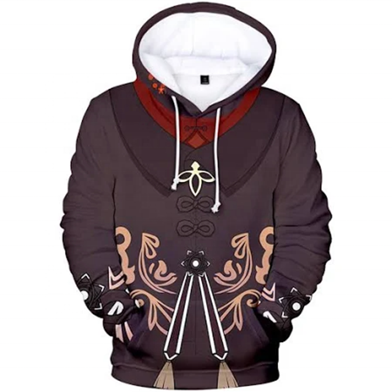 Anime Games Genshin Impact Cosplay Graphic Sweatshirts Funny Hoodies For Men Clothing Harajuku Fashion Kid Pullovers Hoody Tops