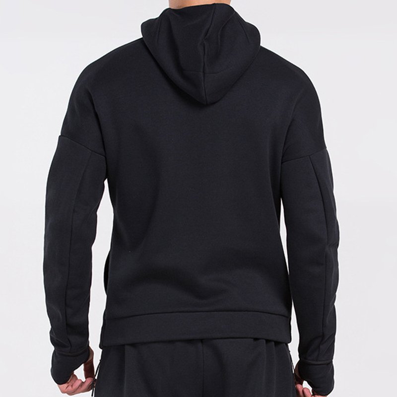 Super Recommend Man Track Hoodies Comfortable Cotton Spandex Cool Men Gym Zip Coat