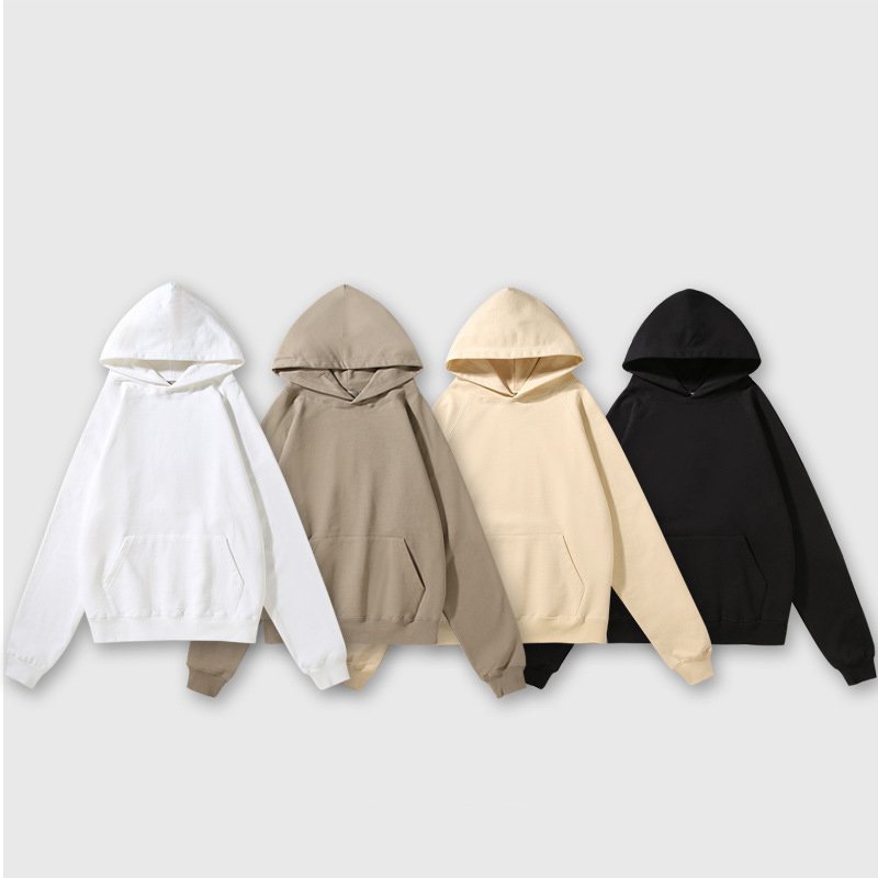 H5184 High Quality Custom 460g 100% Cotton Heavyweight Hoodies Oversized Plus Size Men's Hoodies