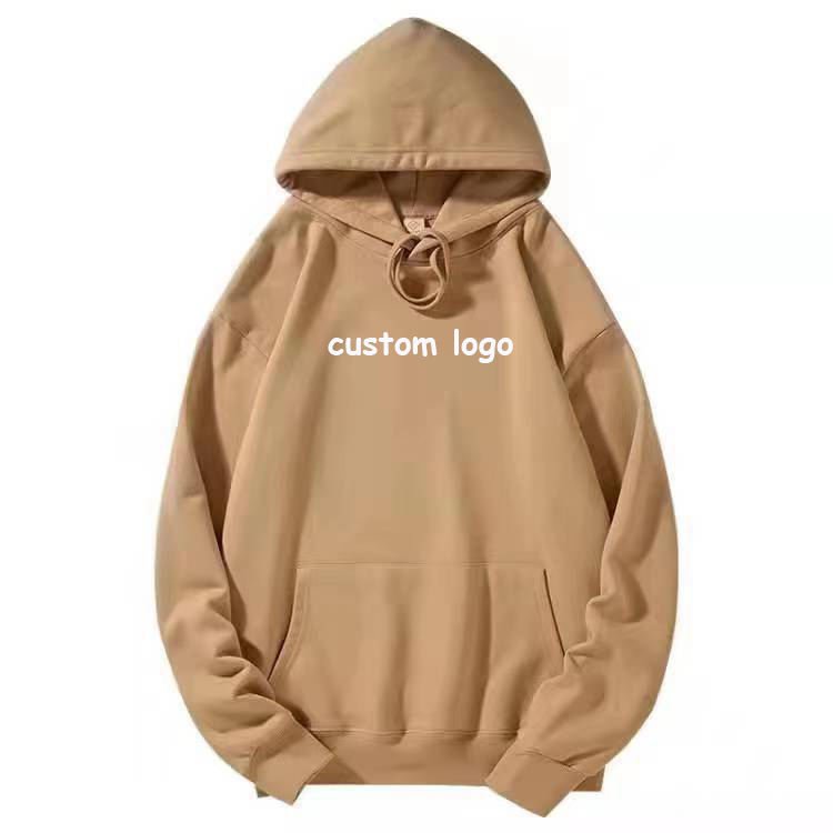 Hot selling new High quality 100% cotton fleece men pullover hoodie custom printing logo plus size men's hoodies & sweatshirts