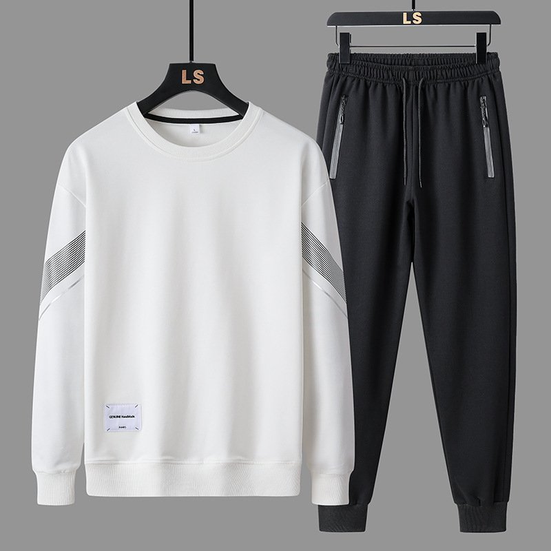 Men's leisure sports suit fashion breathable zip coat men's running sportswear