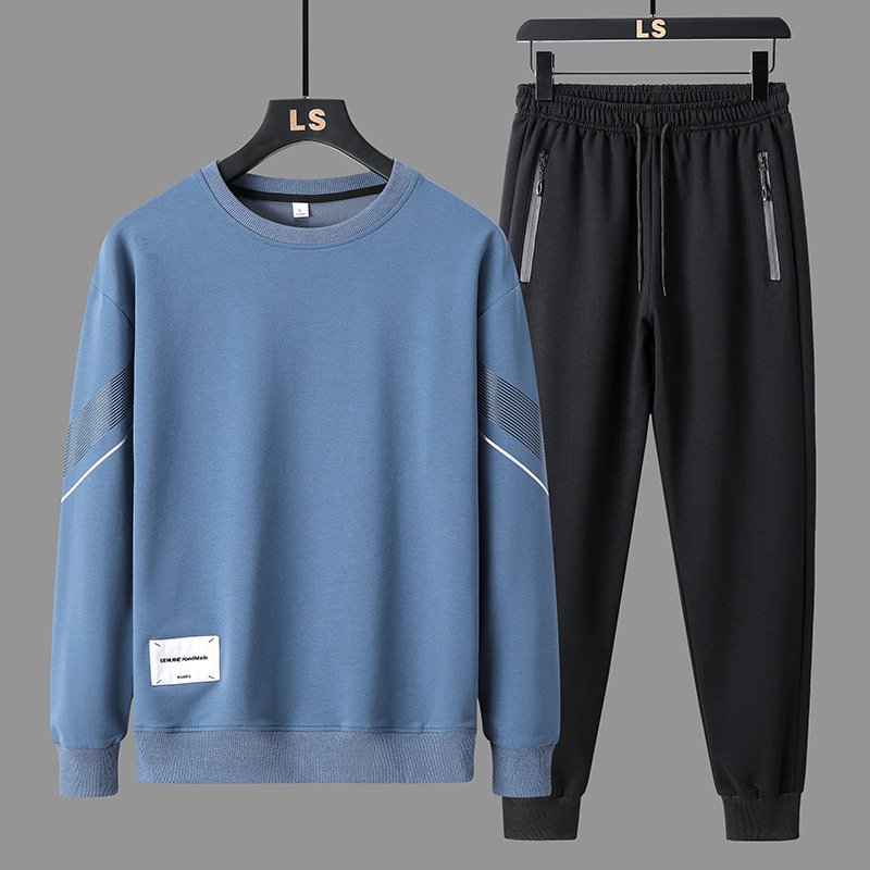 Men's leisure sports suit fashion breathable zip coat men's running sportswear