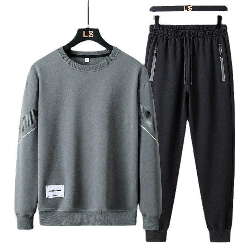 Men's leisure sports suit fashion breathable zip coat men's running sportswear