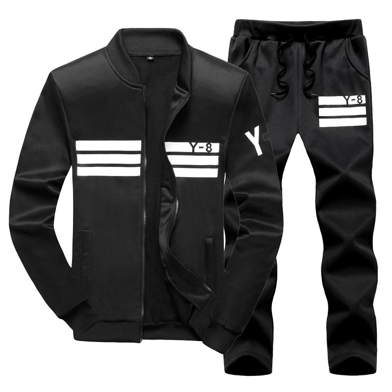 Wholesale Custom Breathable Full-Zip Jogging Tracksuit Set Long Sleeve Sportswear Outdoor Activity Available For Men's Set
