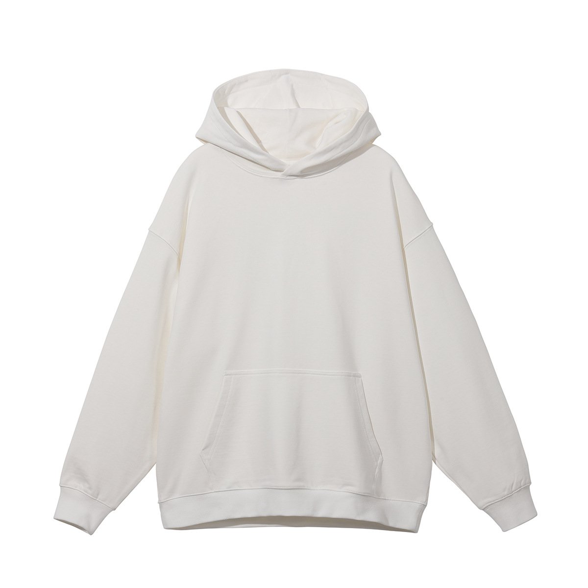 Custom Cotton Drop Shoulder Men'S Hoodies OEM Heavyweight Plain Pullover Men Blank Oversized Hoodie