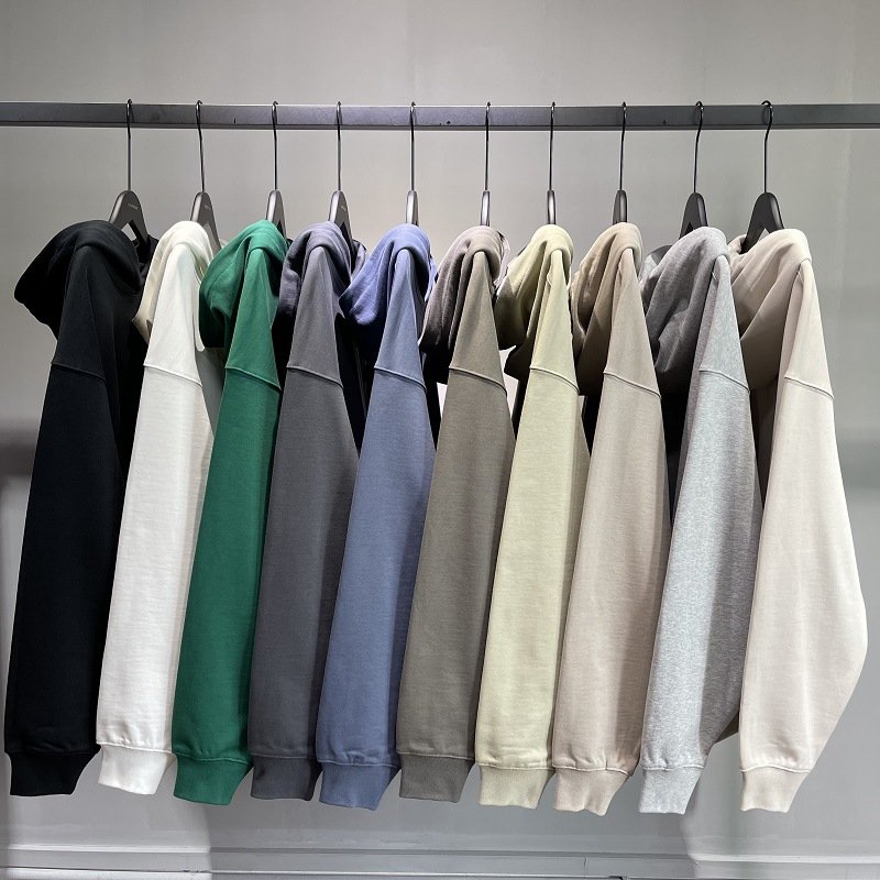 Custom Cotton Drop Shoulder Men'S Hoodies OEM Heavyweight Plain Pullover Men Blank Oversized Hoodie