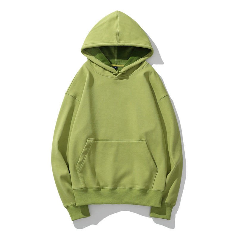 High Quality 500 GSM Cotton Thick Blank Plain Heavyweight No String Oversized Hoodies Unisex Custom Logo Plus Size Men's Hoodies